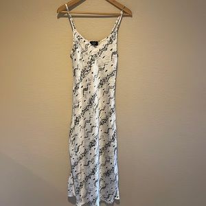 VICI Brand snake print slip maxi dress